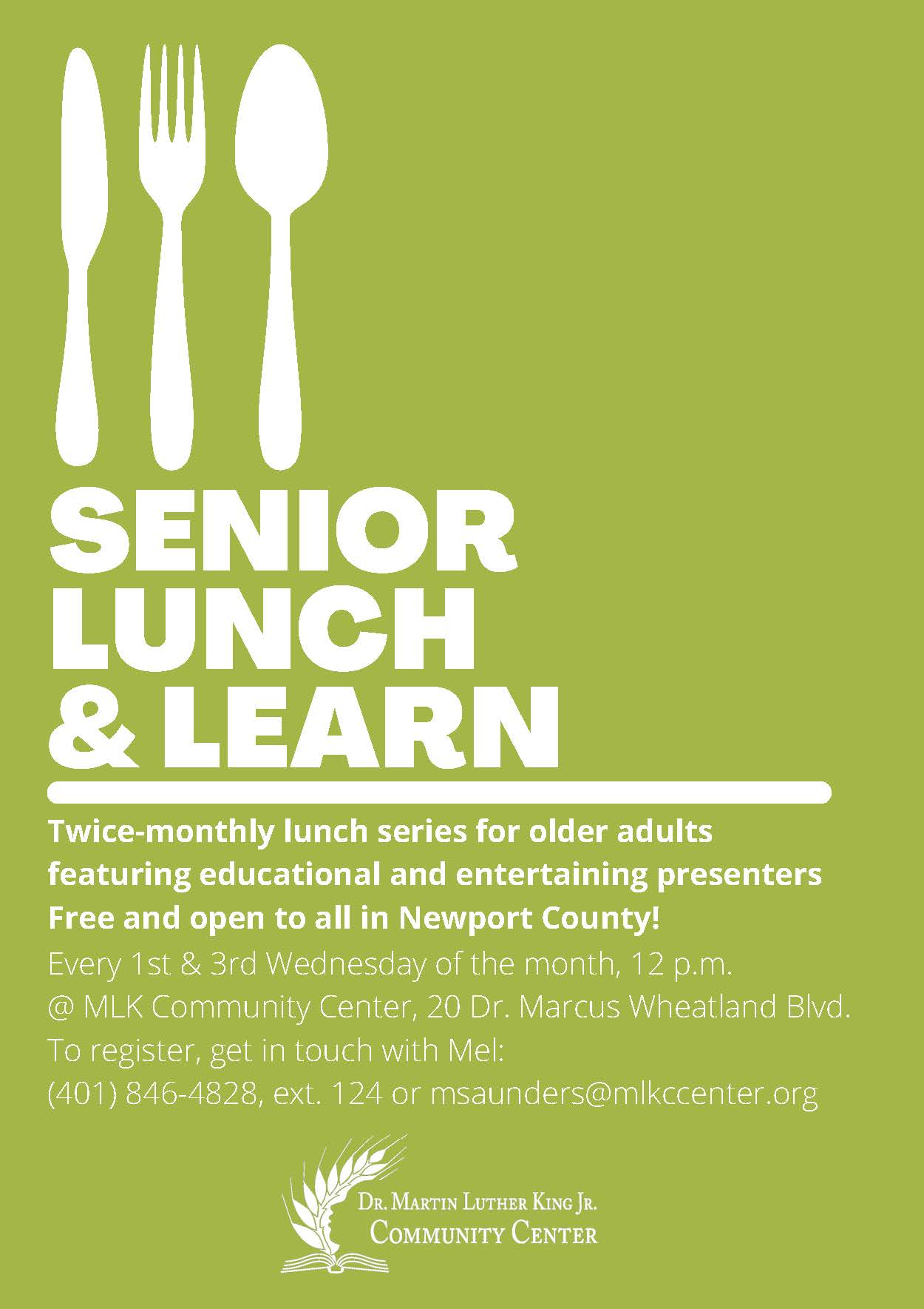 Senior Lunch & Learn Flyer