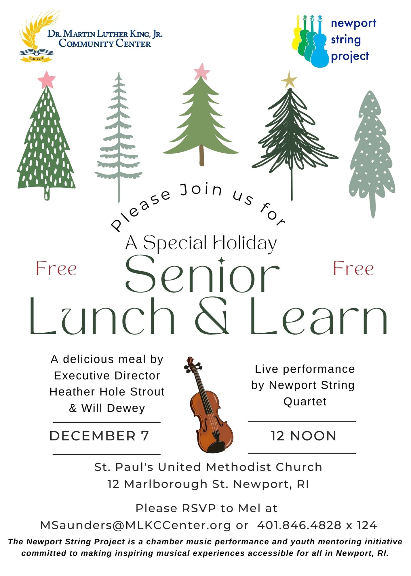 Senior Lunch & Learn December 7