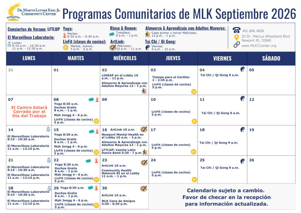 Sept Communidad 2026 Spanish Calendar