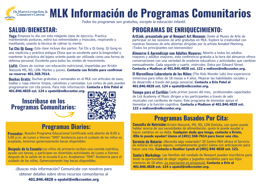 Oct. Communidad 2026 English Info